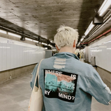 "Where Is My Mind?" Ripped Denim Jacket