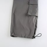 Low Waisted Tie Up Cargo Pants