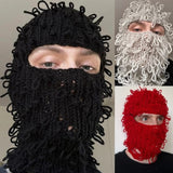 Messy Knitted Ski Mask