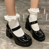 Mary Jane Platform Heeled Shoes