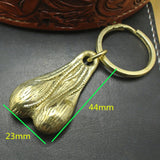 Solid Brass Balls Keychain