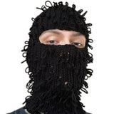Messy Knitted Ski Mask