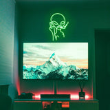 Alien Smoking Neon Sign