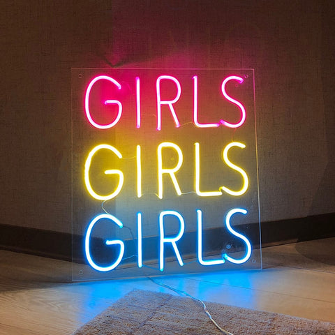 Girls Girls Girls Neon Light