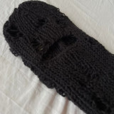 Messy Knitted Ski Mask