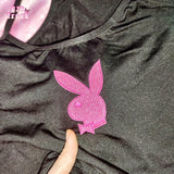 Embroidered Playboy Cami Top