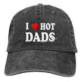 I Love Hot Dads Hat
