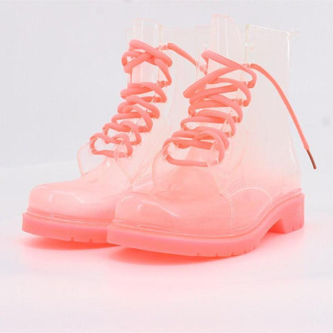 Clear Gradient Rain Boots