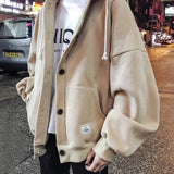 Basic Button Up Hoodie