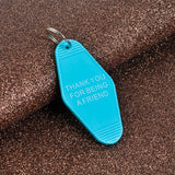 "Thank You For Being A Friend" Keychain