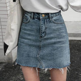 High Waisted Denim Skirt
