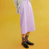 Denim Midi-Skirt