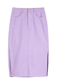 Denim Midi-Skirt