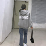 "Weekend Life" Oversized Hoodie