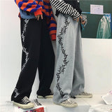 Rose Thorn Drawstring Trousers
