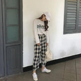 Plaid Wide Leg Weekend Pants