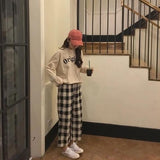 Plaid Wide Leg Weekend Pants