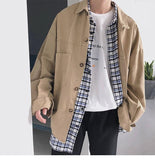 Retro Khaki Long Sleeve Shirt