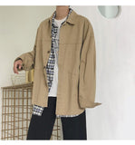 Retro Khaki Long Sleeve Shirt