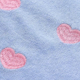 Embroidered Heart Knit Top