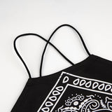 Bandana Spaghetti Strap Crop Top