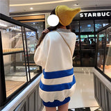 Oversized Striped Pullover