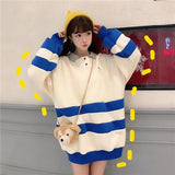 Oversized Striped Pullover