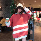 Oversized Striped Pullover