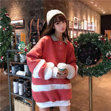 Oversized Striped Pullover