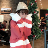 Oversized Striped Pullover