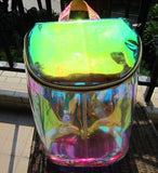 Holographic Transparent Backpack