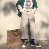 Vintage Wide Leg Cargo Pants