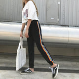 Rainbow Striped Joggers