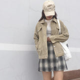 Basic Pastel Corduroy Jacket