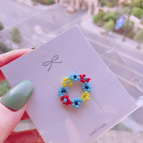 Handmade Resin Flower Rings