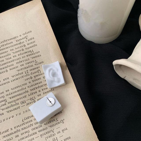Marble Sculpture Earrings