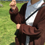 Oversized Thick Knit Cardigan