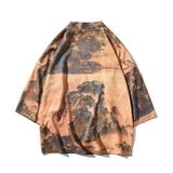 Landscape Printed Kimono Shirt