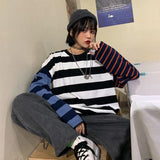 Patchwork Striped Long Sleeve Tee