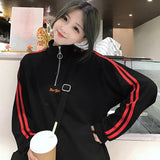 "New York" Embroidered Zip Up Pullover