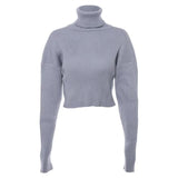 Mia Cropped Turtleneck Sweater
