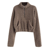 Cropped Fleece Pullover