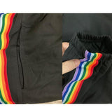 Rainbow Striped Joggers