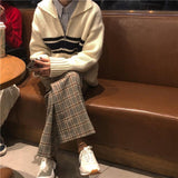Thick Fiber Knitted Zip Up Cardigan