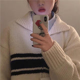 Thick Fiber Knitted Zip Up Cardigan