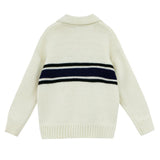 Thick Fiber Knitted Zip Up Cardigan
