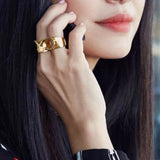 Personalized Gold Initial Ring