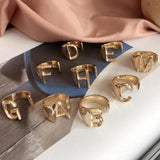 Personalized Gold Initial Ring