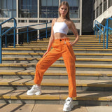 Orange Cargo Trousers