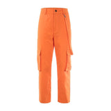 Orange Cargo Trousers